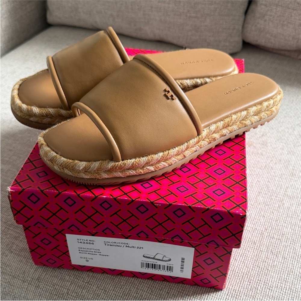 Tory Burch Tiramisu/multi Espadrille Slides